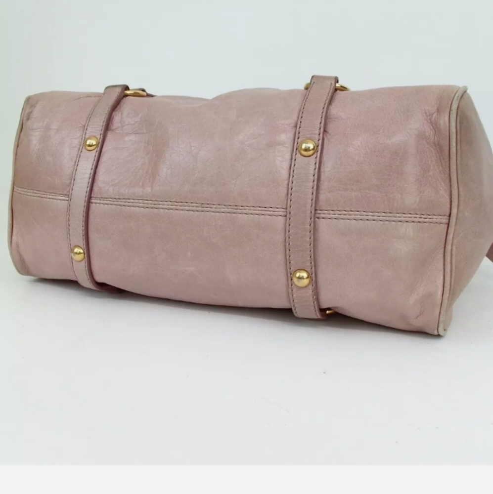 Authentic Miu Miu 197 2-Way Logo Hardware Handbag - image 7